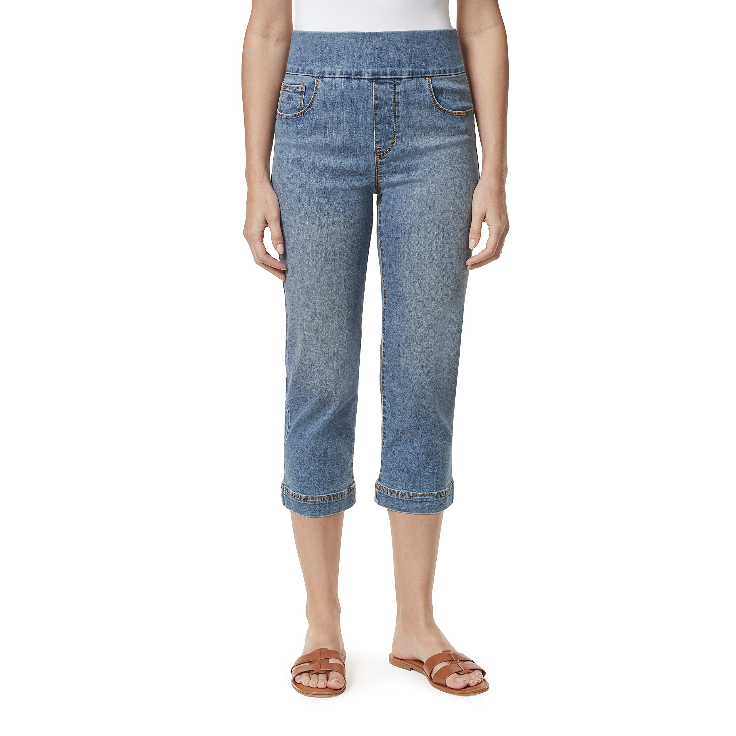 Gloria Vanderbilt Amanda Pull On Capri Standard Jeans for Women