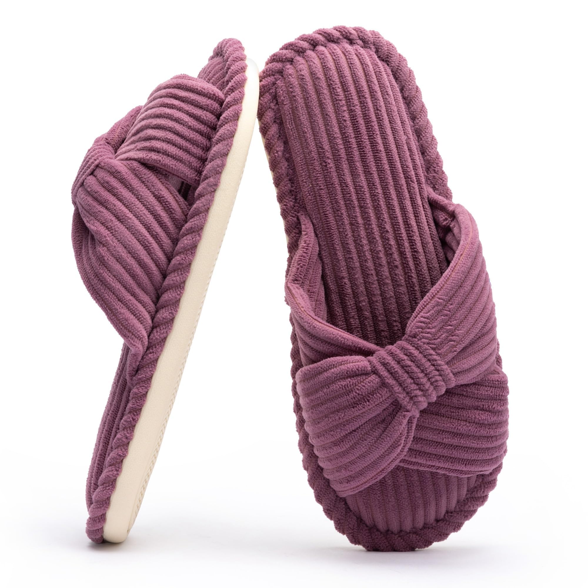 Chantomoo Slippers Women Memory Foam House Ladies Slide Home Bedroom Open Toe Co