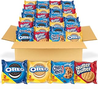 OREO, CHIPS AHOY! & NUTTER BUTTER Cookie Snacks Variety Pack, 56 ct | Snack Packs, 2 Cookies Per Pack, Individually Wrapped