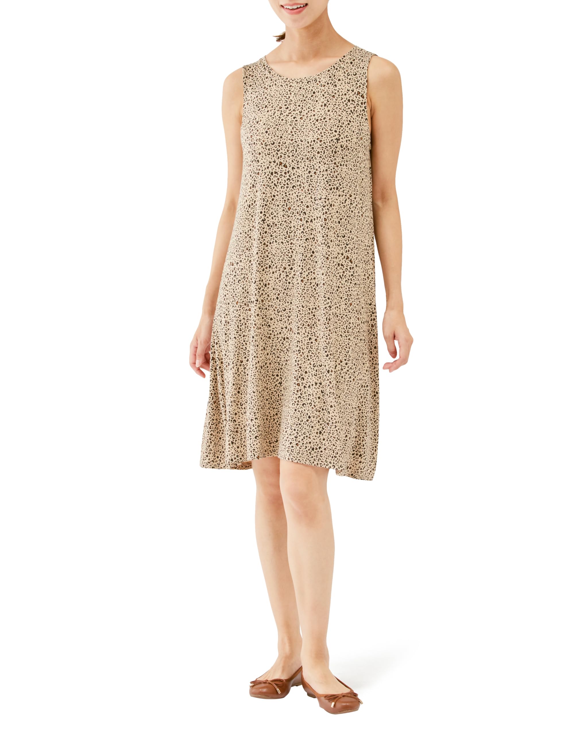 Amazon Essentials Women's Dress, Sleeveless, A-Line Silhouette, Large Size