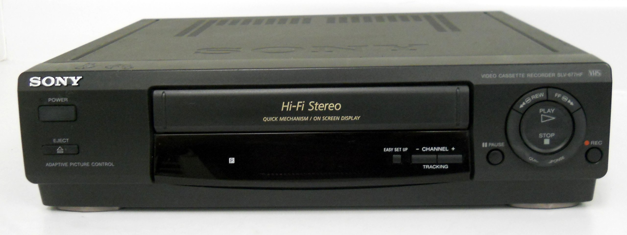 Sony SLV-677HF Video Cassette Recorder Player VCR Hi Fi Stereo Adaptive Picture 