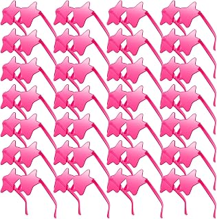 Morcheiong 10/20/30/40 Pack Star Sunglasses Colorful Rimless Sunglasses, Cool Pool Wedding Party Favor Pentagram Glasses
