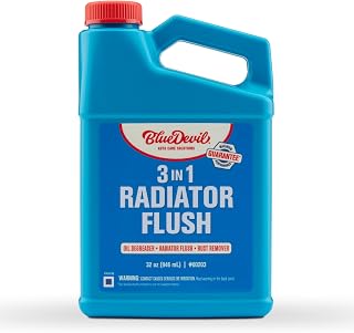 BlueDevil 3 in 1 Radiator Flush | 1 Quart | Automotive Oil Degreaser, Radiator Flush, Rust Remover | Multi-Vehicle Formula