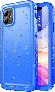 SPORTLINK for iPhone 11 Waterproof Case, IP68 Drop Proof Blue
