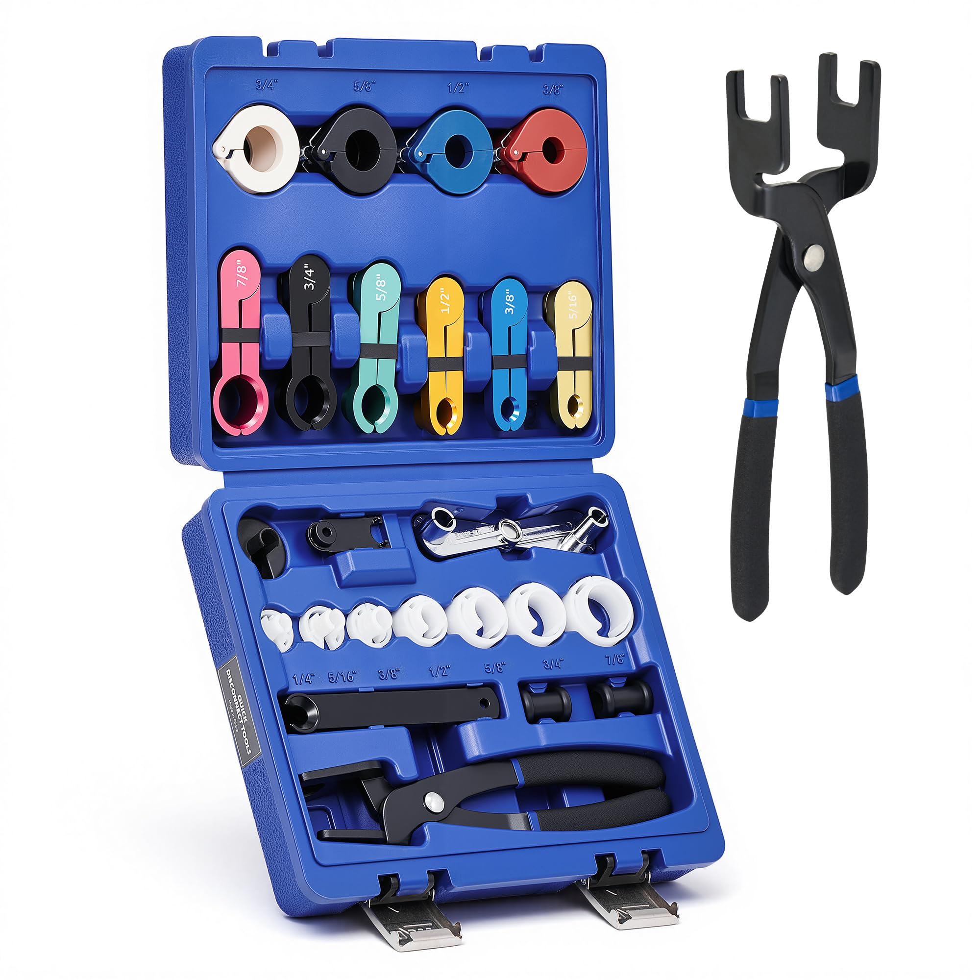 OMT 26Pc Quick Disconnect Tool Kit, Auto Fuel AC & Transmission Lines | 6 Clip &