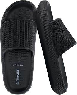 CUSHIONAIRE Men's Feather cloud recovery pool slide with +Comfort