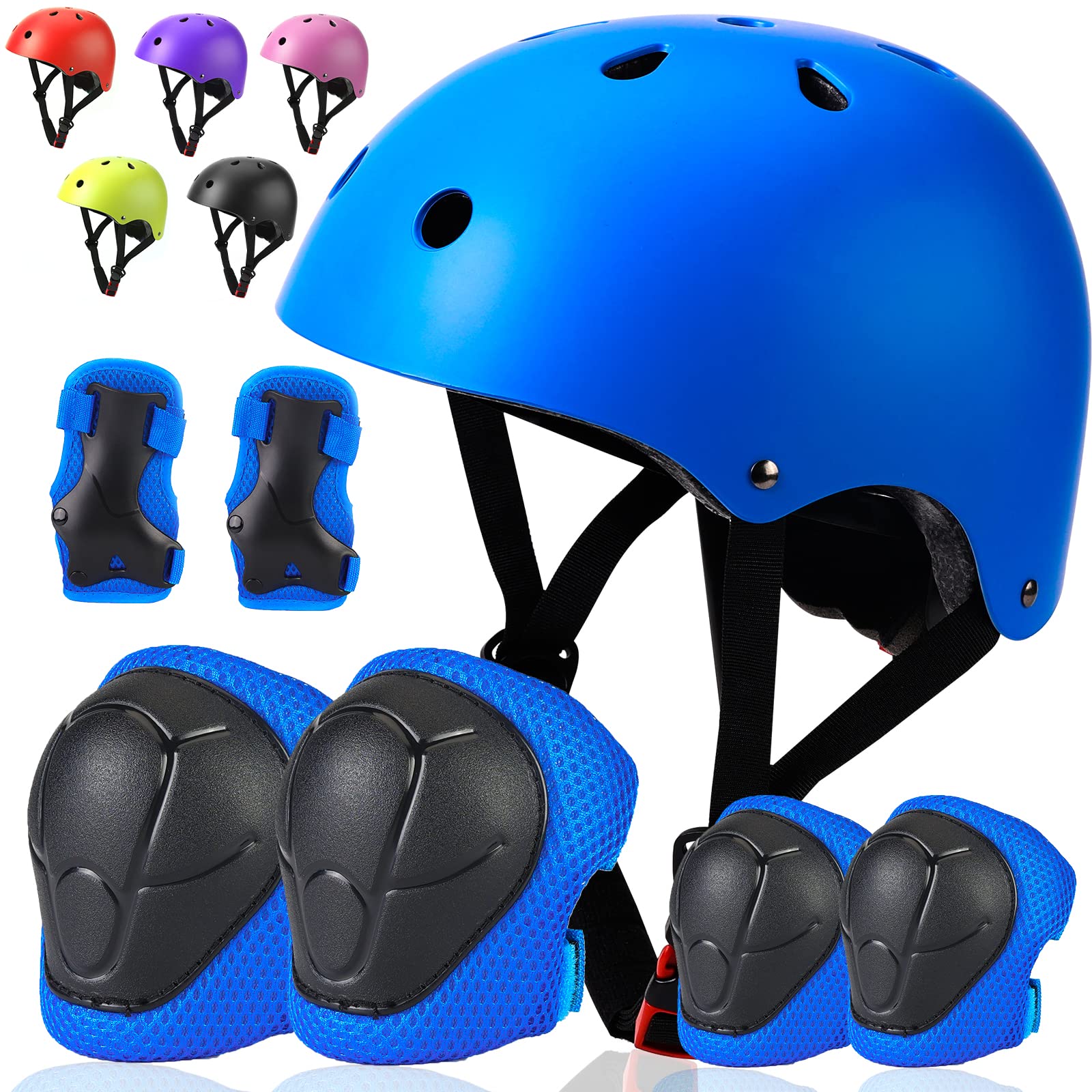 ArgoHome Toddler Kids Bike Helmet Set with Knee Elbow Pads, CPSC Certified | Adj