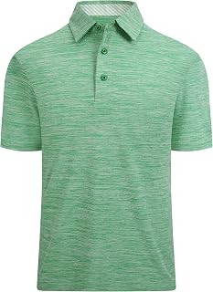 Alex Vando Mens Golf Polo Shirt Short Sleeve Breathable Casual Polo Shirt for Men