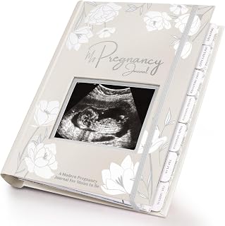 Pregnancy Journal, Pregnancy Announcements, 80 Pages Hard Cover Book (Clay) | Baby Books For Mom To Be Gift, Baby Memory Book Keepsake, Gender Reveal Gifts For New Moms, Shower &amp; Registry