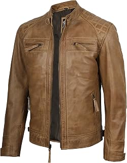 fjackets Women's Lambskin Leather Jacket Asymmetrical Casual All Seasons