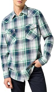 Wrangler - L/S Western Shirt Light Indigo, Men's T-Shirt