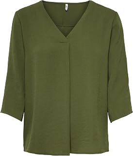 JDY Women's Jdy Divya 3/4 Top WVN Noos Blouse (Pack of 1)
