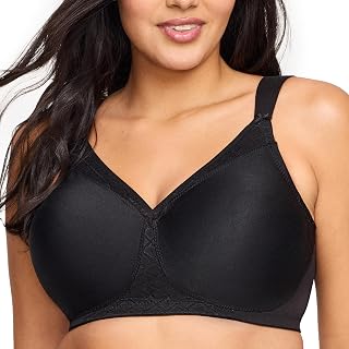 Glamorise Plus-Size T-Shirt Bra with Seamless Straps, Bra for Women