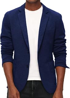 PJ PAUL JONES Mens Casual Knit Blazer Unstructured Sport Coat