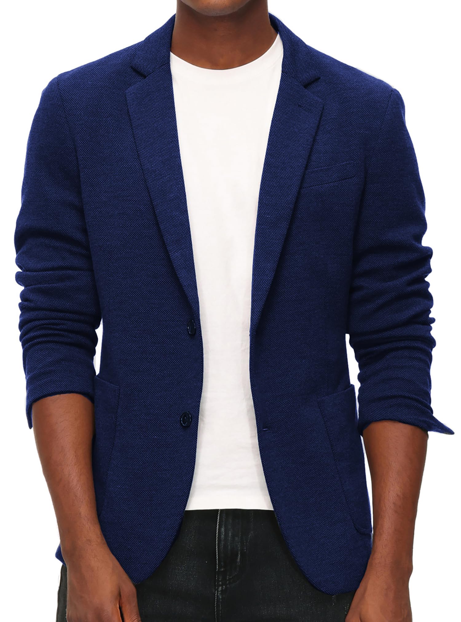 PJ PAUL JONES Mens Casual Knit Blazer Unstructured Sport Coat