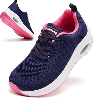 Women's Air Cushion Sneakers Extra Wide Running Shoes Casual Lightweight Breathable Non-Slip Sneakers