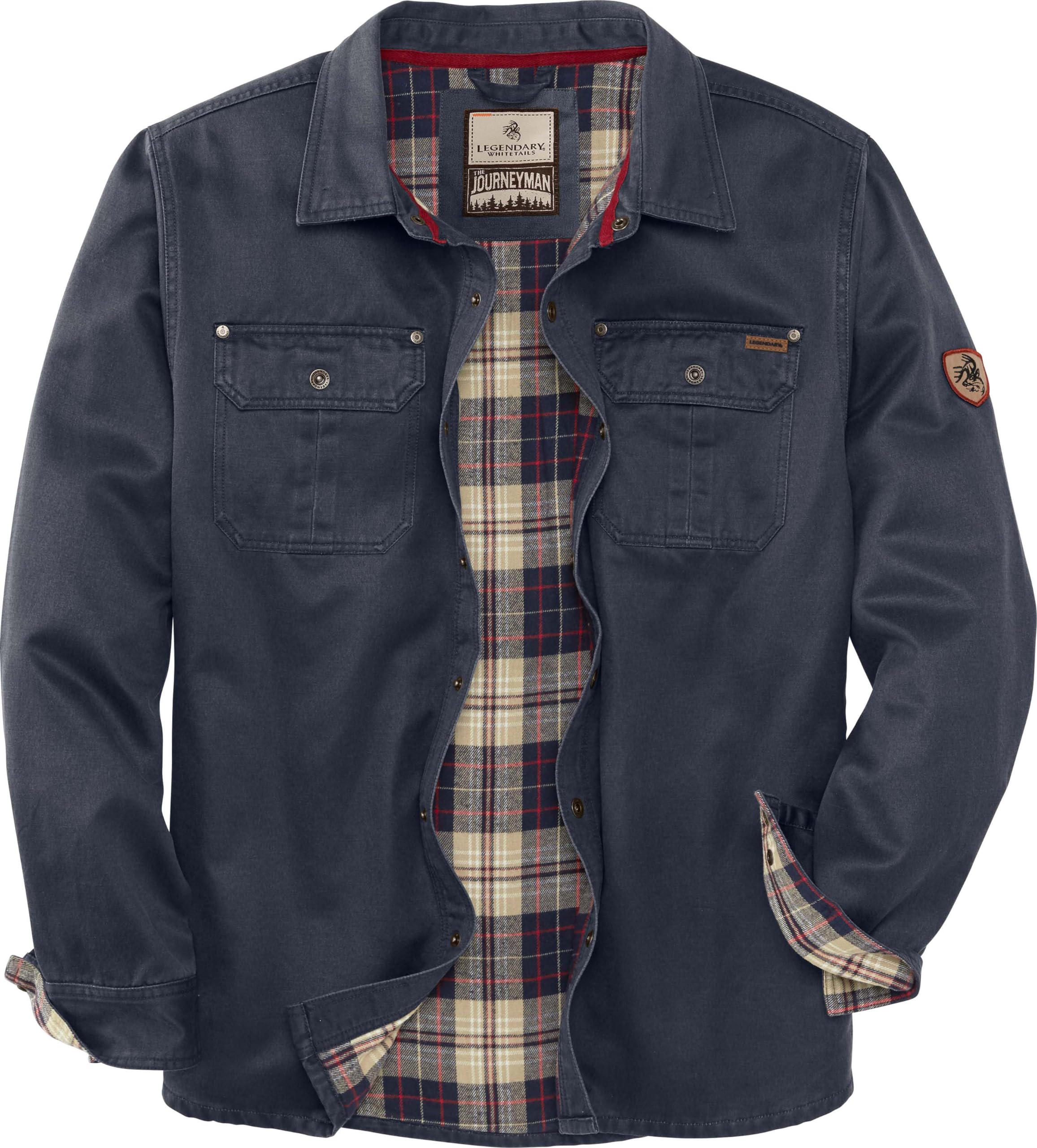Legendary Whitetails Journeyman Shirt Jacket, Flannel Lined Jacket, Water-Repell