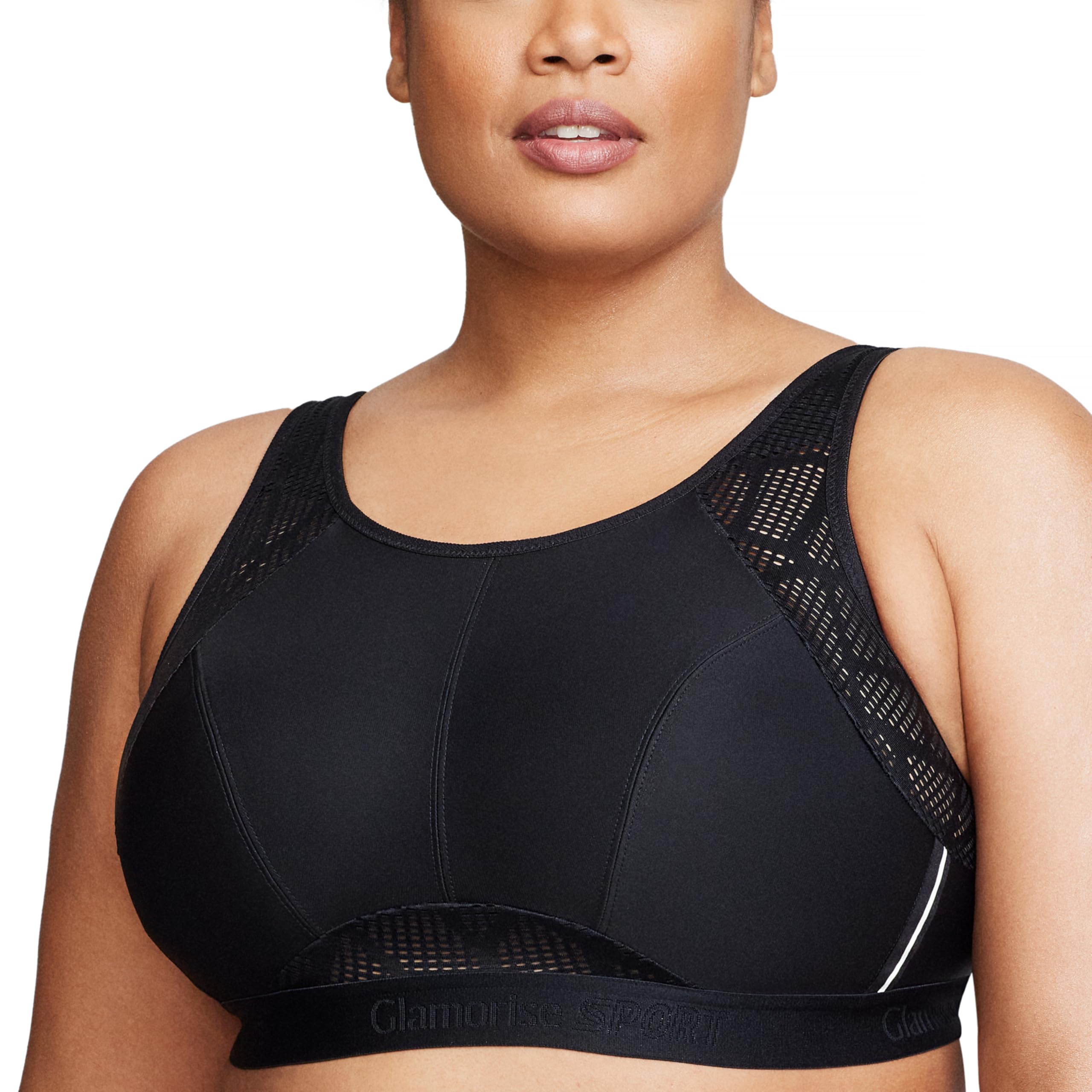 Glamorise Women's No-Sweat Mesh Sports Bra Wirefree #1068 Sports Bra (Pack of 1)