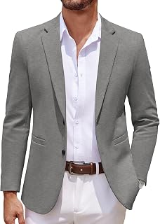 COOFANDY Men's Casual Blazer Knit Lightweight Sport Coats Suit Jacket