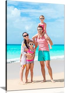 Personalised Photo Collage Canvas Print, Framed, Ready to Hang Wall Art | Panther Print Custom Canvas Prints from Photos, Personalised Photo Gifts for Birthday, Customise, Pictures for Wall