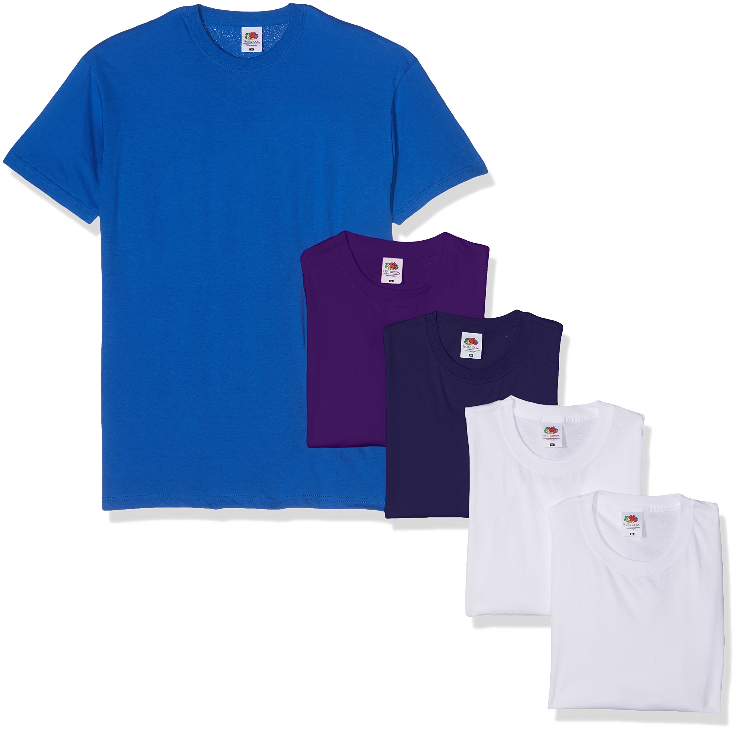 Fruit of the Loom Herren T-Shirt Valueweight, 5er Pack