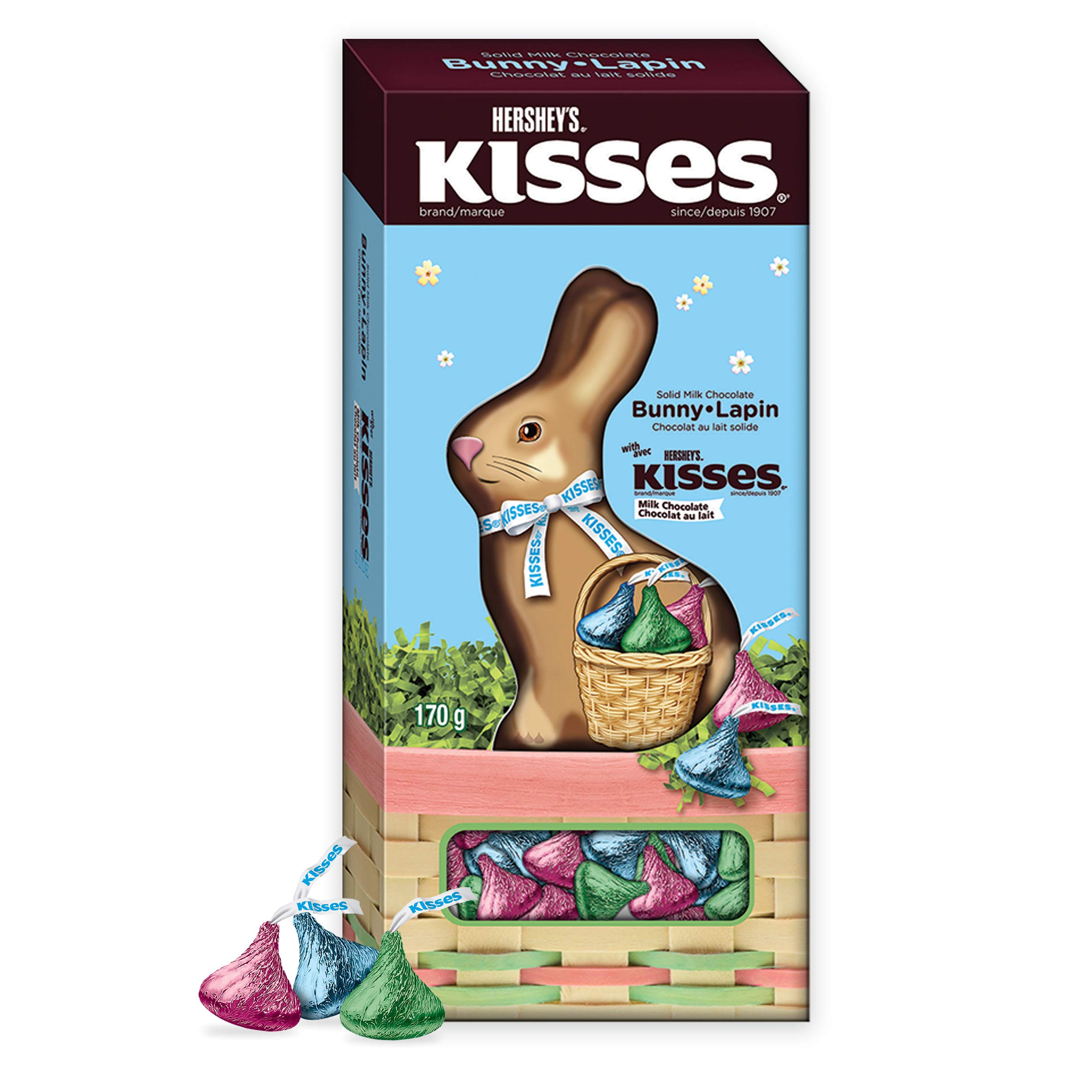 HERSHEY'S Chocolate Easter Bunny, with HERSHEY'S Kisses, Easter Candy, Good Cand