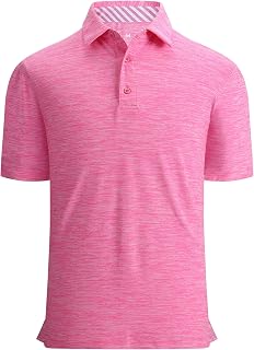 Alex Vando Mens Golf Polo Shirt Short Sleeve Breathable Casual Polo Shirt for Men