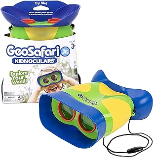 Learning Resources GeoSafari Jr. Kidnoculars, Kids Binoculars, Ages 3+ | Explore nature and outdoor adventures, kids binoculars that spark curiosity, discovery and imaginative role play