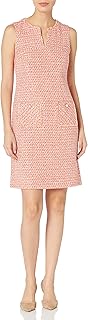 Karl Lagerfeld Womens Tweed Shift Dress with PocketsDress