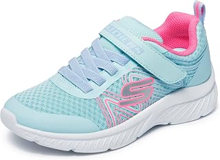 Skechers Girls' Microspec Plus Swirl Sweet Trainers, Sports Shoes