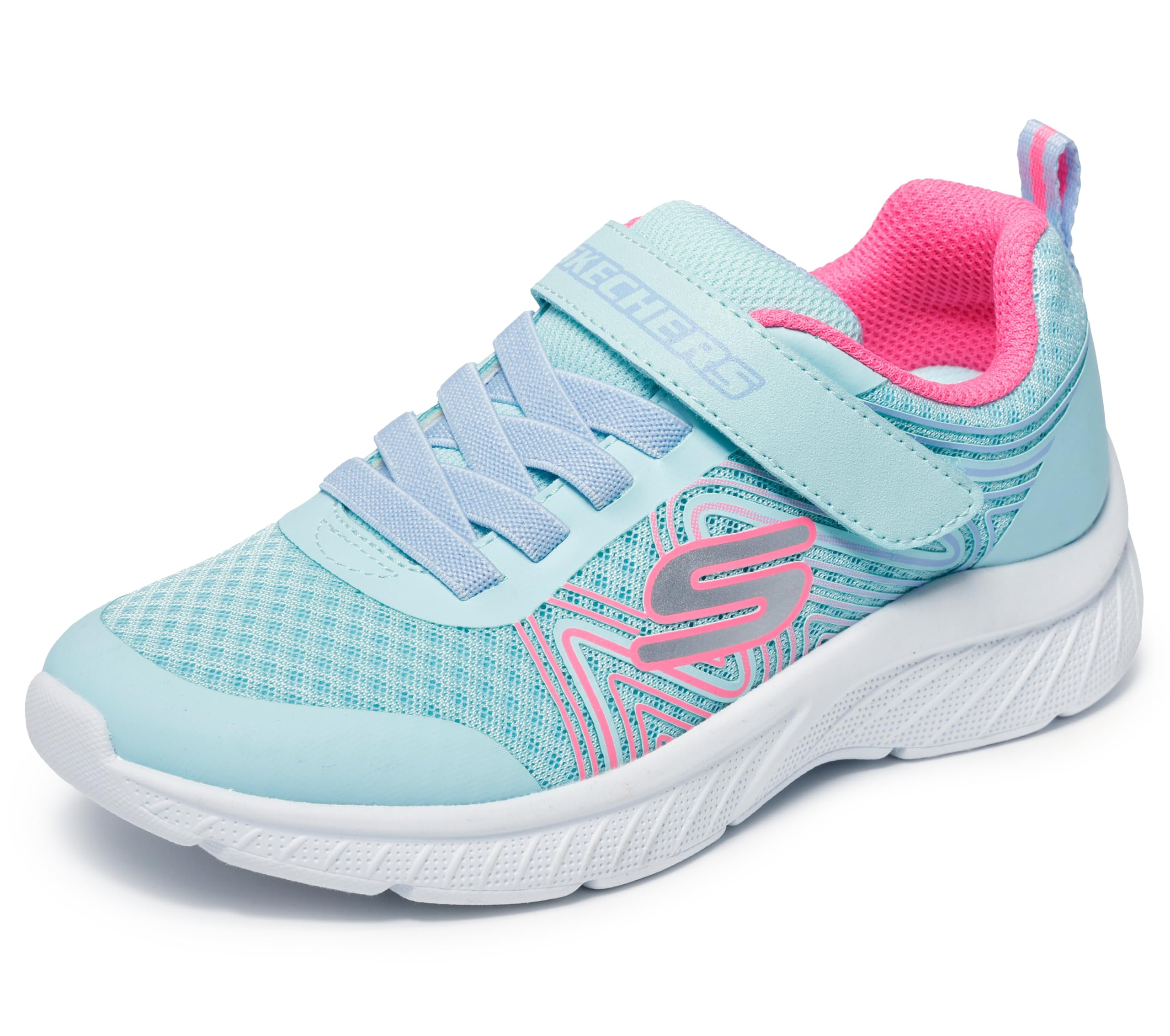 Skechers Girls' Microspec Plus Swirl Sweet Trainers, Sports Shoes