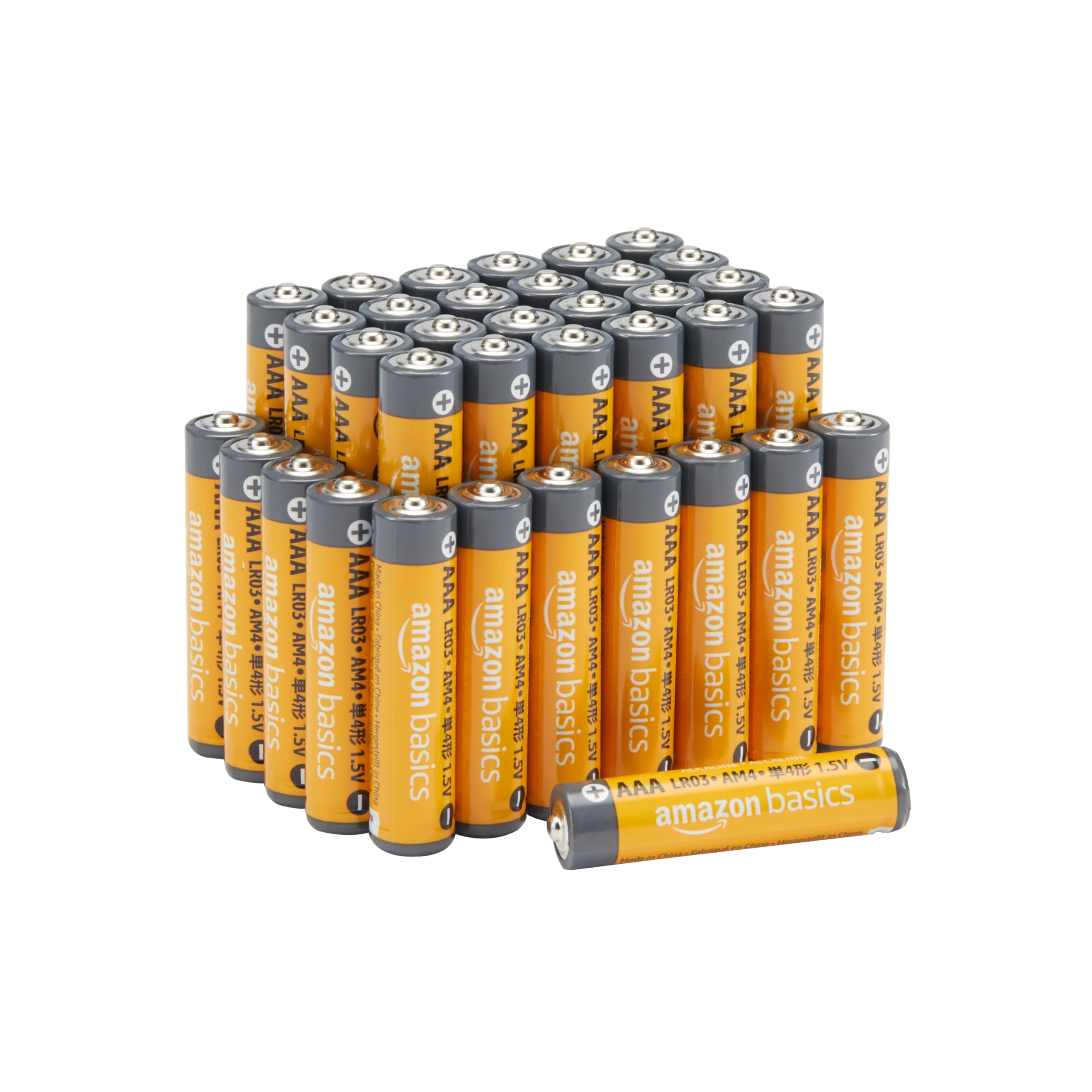 amazon basics High Performance 1.5 V AAA Alkaline Batteries, Pack of 36 (Appeara