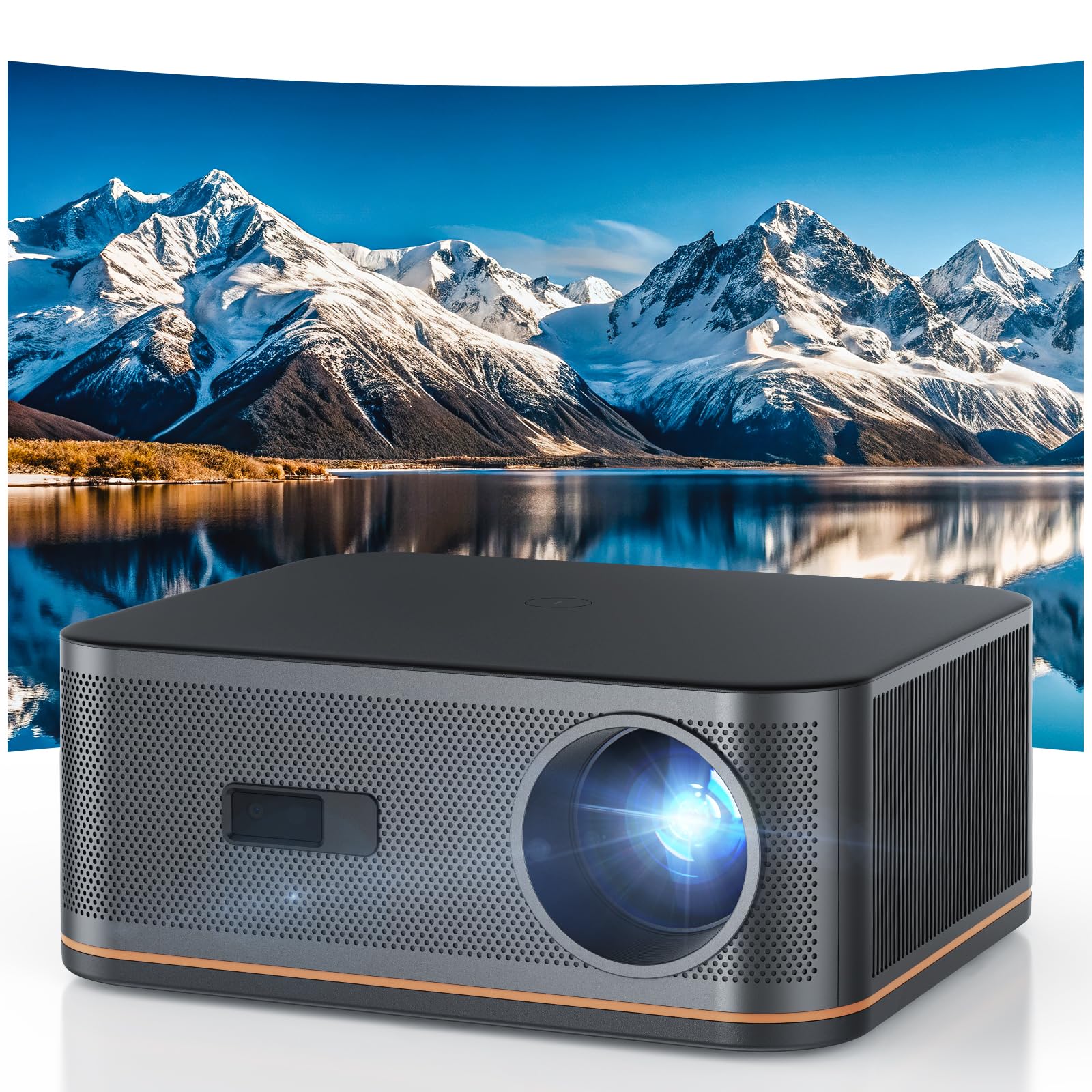 HAPPRUN 2000 ANSI 4K Decoding Projector with WiFi and Bluetooth, Auto Focus | 30