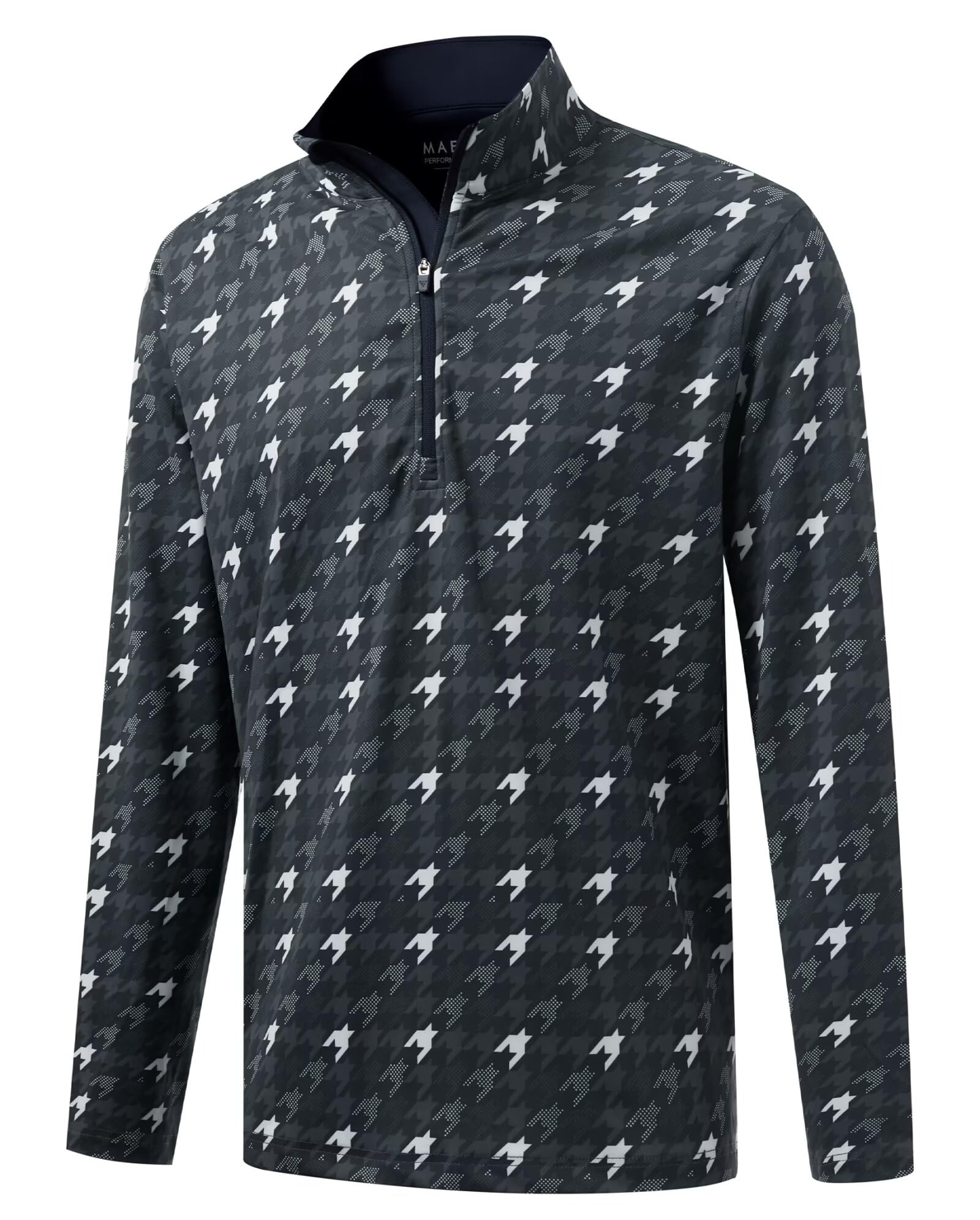 M MAELREG Quarter Zip Golf Pullover Men Dry Fit Long Sleeve Performance Wicking 
