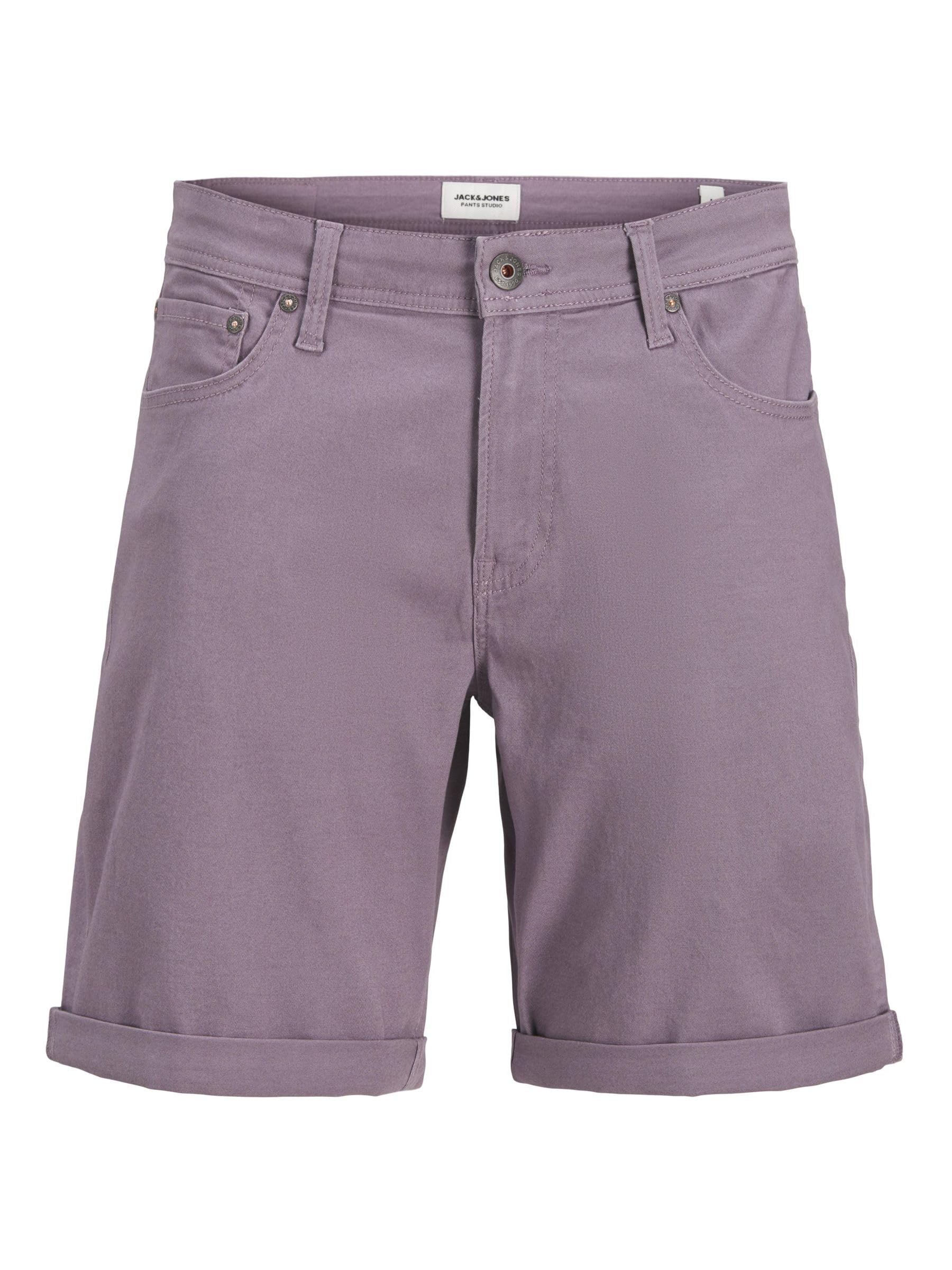 JACK & JONES Men's Denim Shorts with Coin Pockets Regular Fit Half Pants Zip Fly