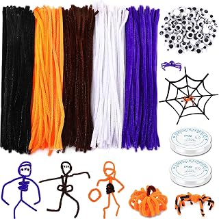 UPINS 550pcs Halloween Cleaners Craft Supplies for DIY Handmade