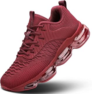 Kapsen Scarpe da corsa da donna, traspiranti, alla moda, da tennis, in rete, casual, atletica, sport, palestra