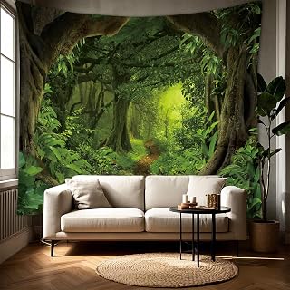 Forest Scene Wall Mural - Nature Inspired Home Decor for Living Room, Bedroom, Office