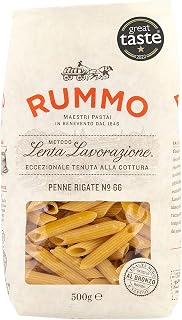 Rummo, Penne Rigate No. 66, Authentic Italian Pasta Made with Durum Semolina Wheat, 500g (Pack of 1)