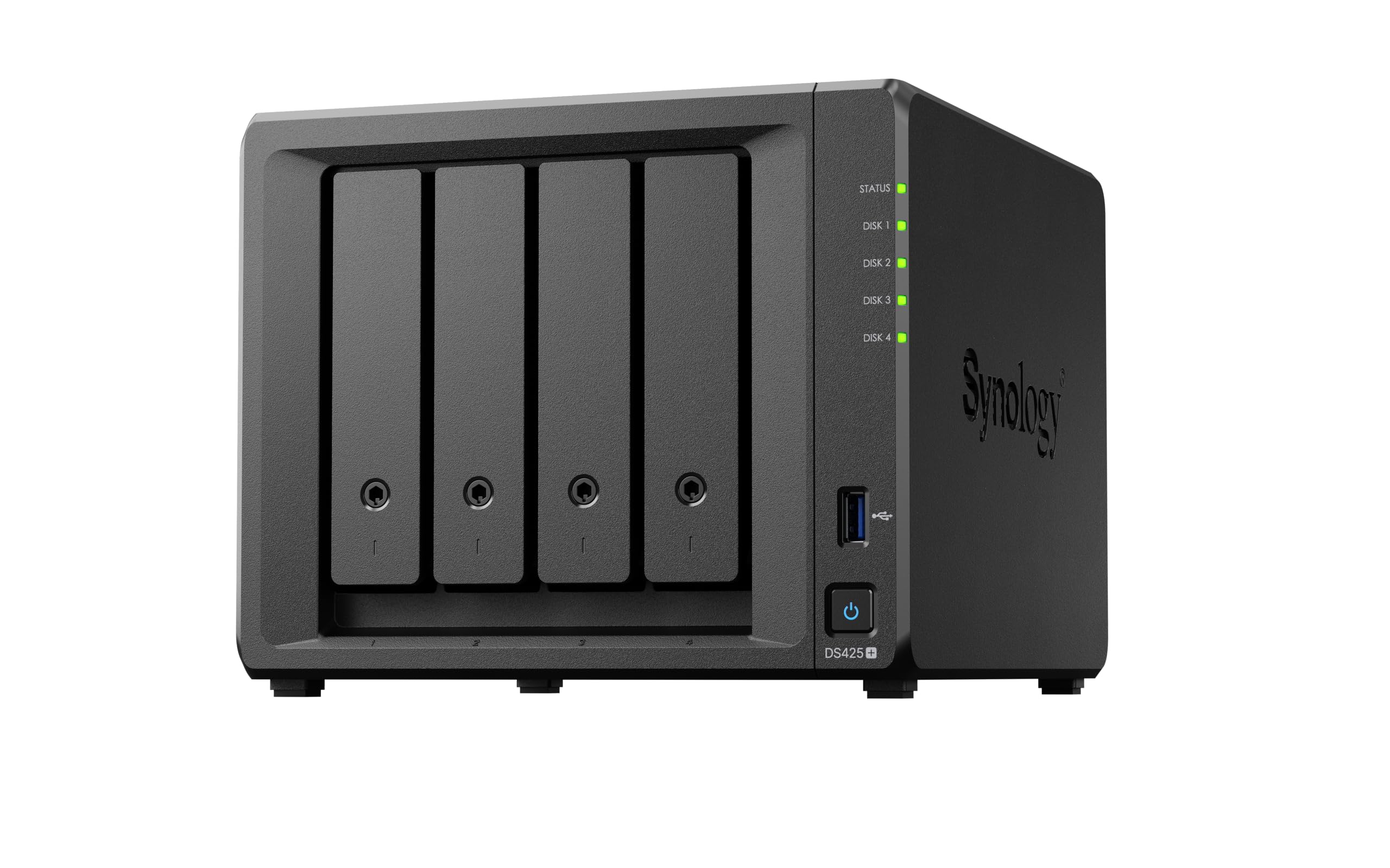 Synology DS425+ Private Cloud Media Server - Stream, Back Up & Share Files (4-Ba