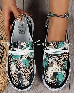 Women's Solid Color Canvas Shoes, Casual Lace Up Flat Loafers, Comfortable & Light-Weight Women's Daily Travel Shoes