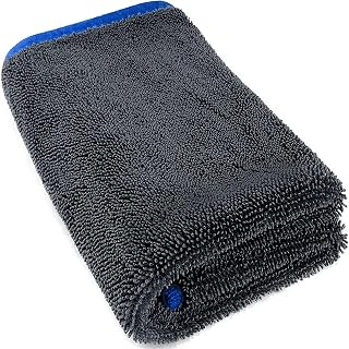 Microfiber Cleaning Cloths Car Detailing Drying Towel, Grey-Blue