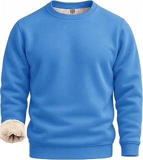 Boladeci Men's Sweatshirt Sherpa Lined Heavyweight Fleece Pullover