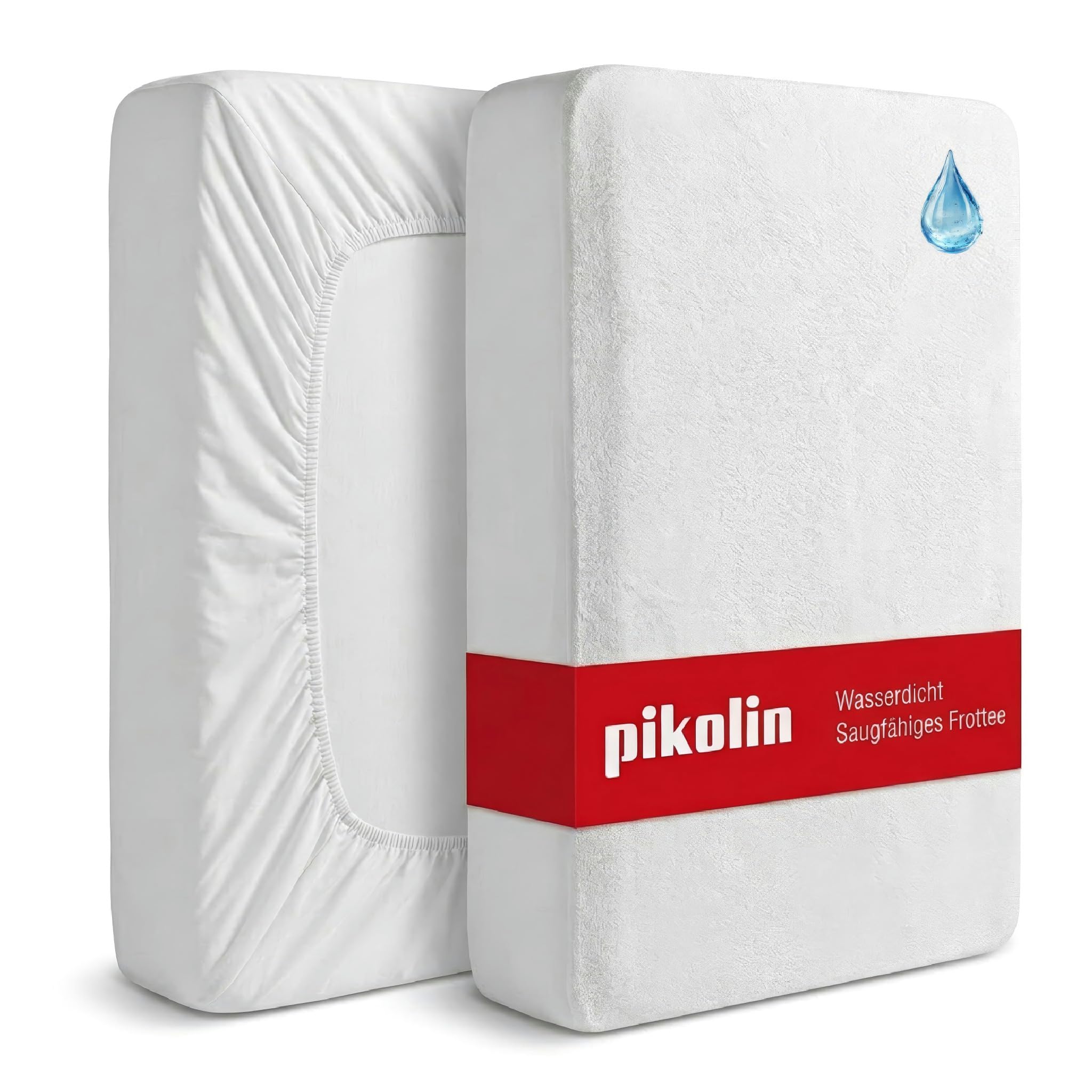Pikolin Home Mattress Protector – Terry Towelling Cot, 100% Cotton, Waterproof a