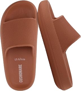 CUSHIONAIRE Women's Feather Cloud Recovery Slide Sandal + Comfort