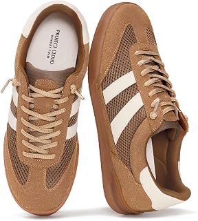 Project Cloud Scarpe da uomo – 100% vera pelle scarpe casual da uomo con soletta in memory foam – suola antiscivolo da uomo (HIS VERDY), marrone chiaro, 41.5 EU