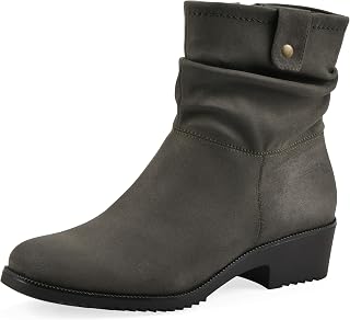 Cliffs by White Mountain Women's Dunia Cushioned Rouched Ankle Bootie