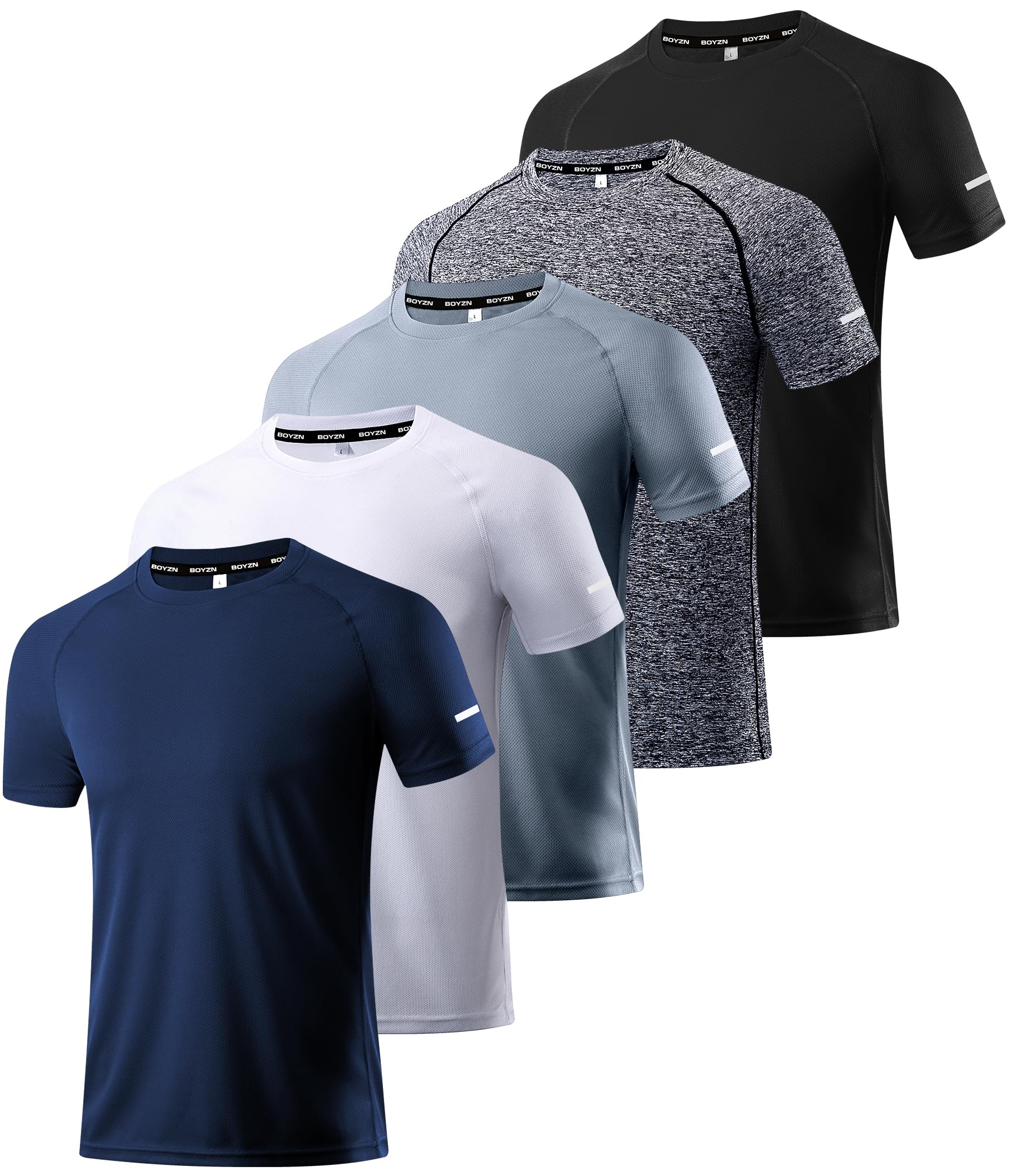 Boyzn 1, 3, 5 or 7 pack men's sports t-shirts. Short sleeve, functional, breatha