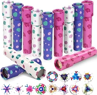 Leaf Pattern Kaleidoscopes 12 Pcs Retro Educational Toys | Educational toys for children, palm leaf design, birthday party supplies, school prizes, Christmas stockings