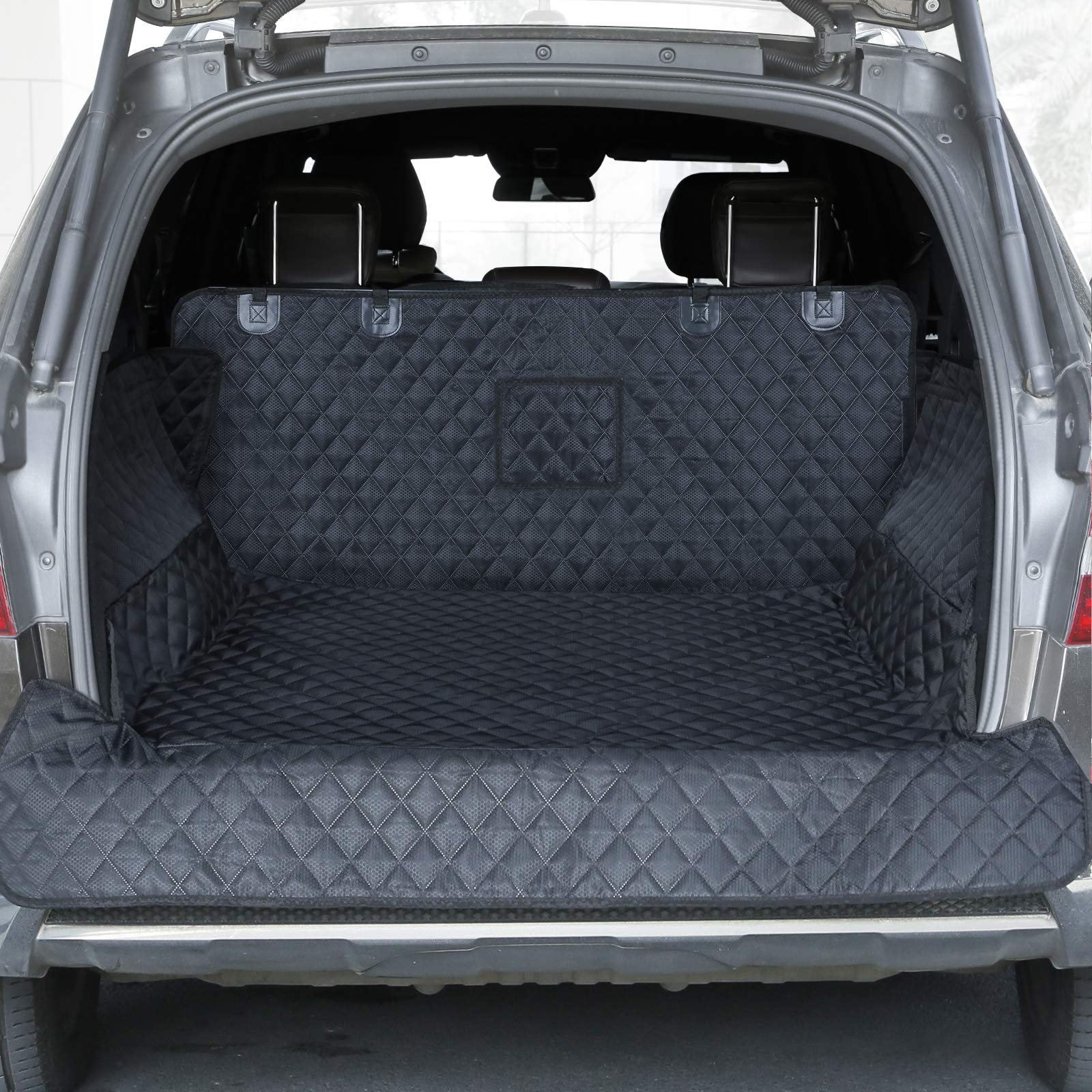 PETICON SUV Cargo Liner for Dogs, Trunk Cover with Bumper Flap Protector | Water